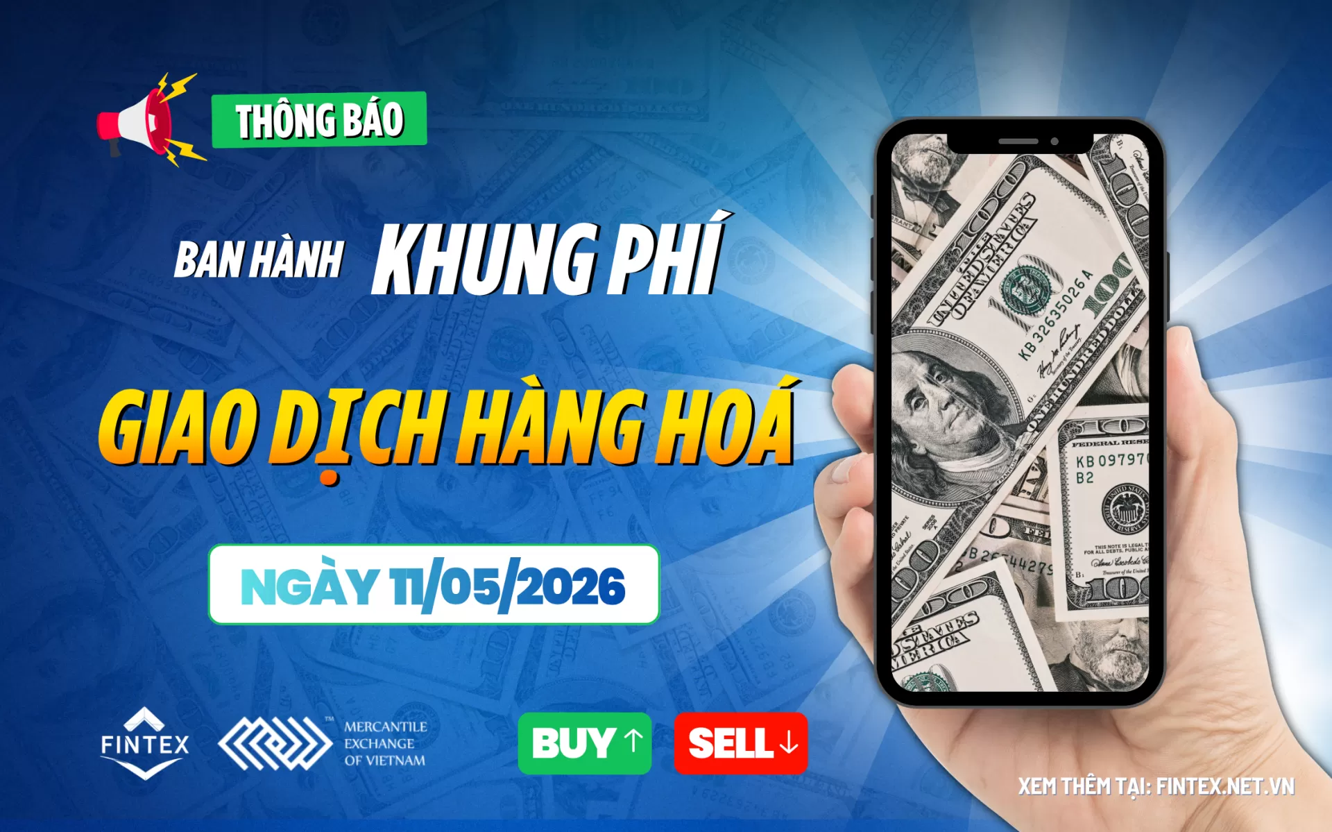 Ban hành Khung phí giao dịch hàng hóa tại Sở Giao dịch Hàng hóa Việt Nam - MXV
